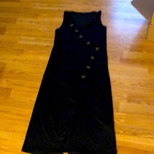 Black silky flowy dress